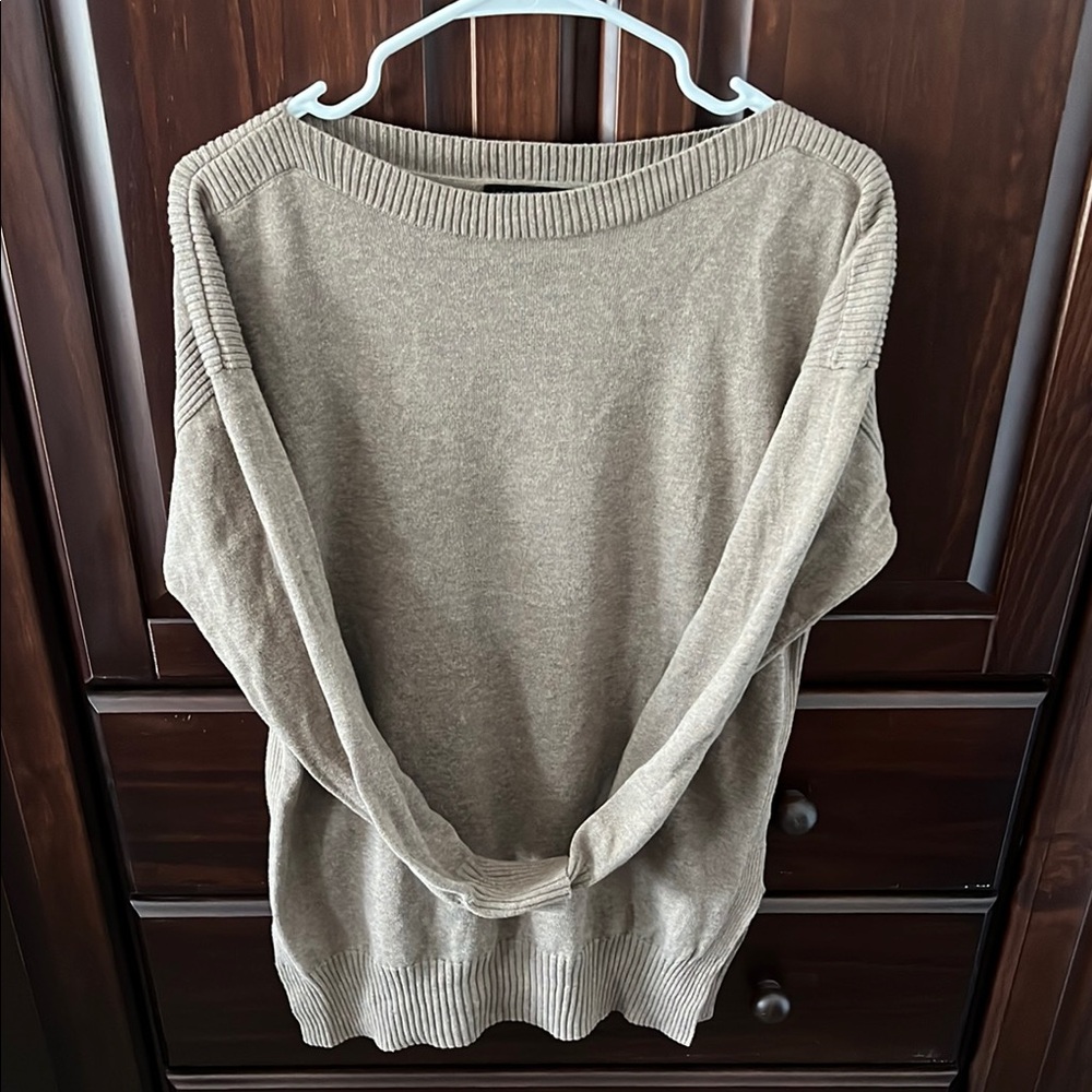 JEANNE PIERRE Cream Crew Neck Sweater Soft Knit